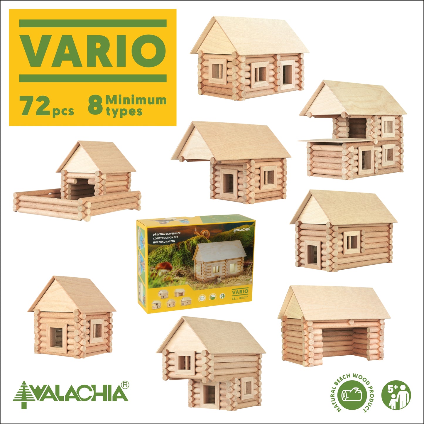Vario Kubbasett 72 stk
